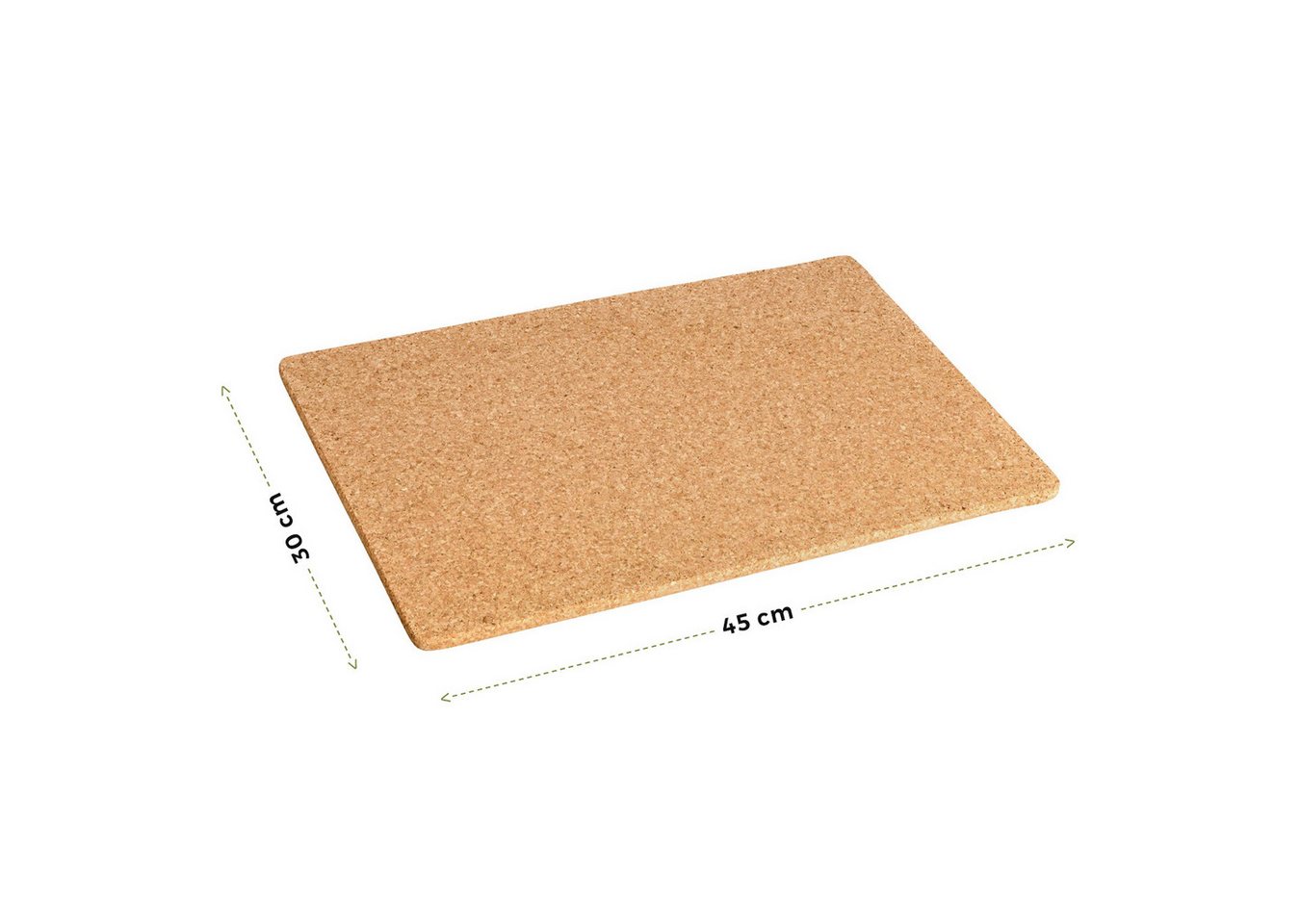 Kork-Deko.de Badematte Saunamatte aus Kork für Sauna, Pool oder Bad, beidseitig nutzbar, Kork, 45x30 cm Bild 2