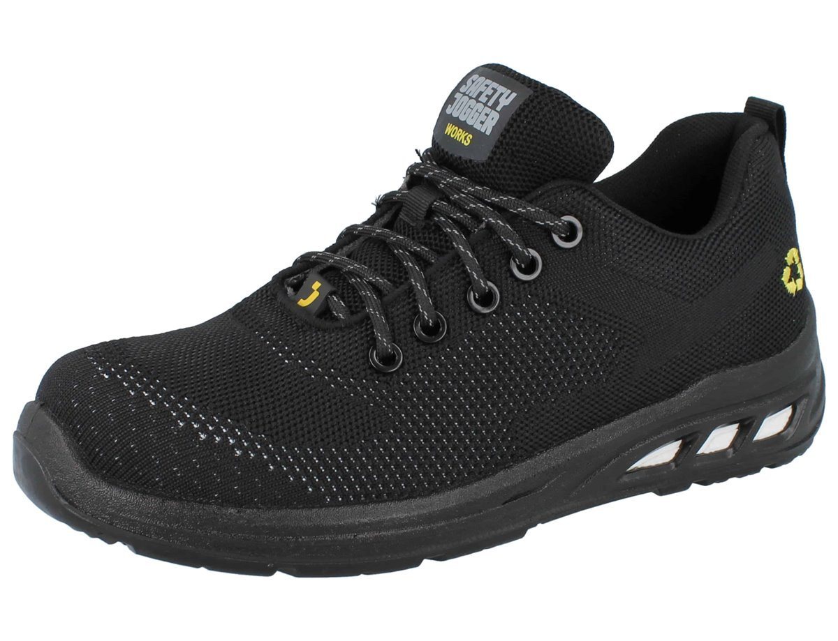 Safety Jogger SAFETY JOGGER EcoFitz Damen Herren Sicherheitssneaker S1P schwarz - Sicherheitsschuh Wechselfußbett
