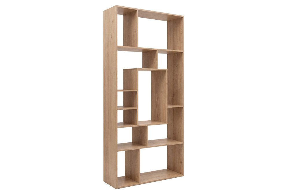 riess-ambiente Bücherregal CUBUS 180cm natur - Mangoholz, Handarbeit, cream finish, elf Fächer, Einzelartikel 1-tlg., Ablage mit Fachsystem - ideal für Wohn- und Schlafzimmer oder Flur