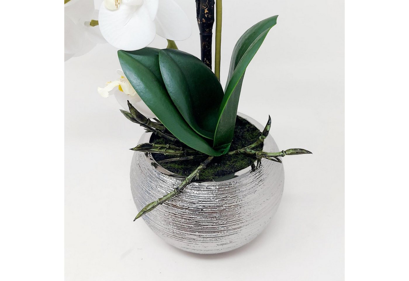Künstliche Zimmerpflanze Orchidee, DPI, Höhe 30 cm, Farbe: Weiß Bild 4