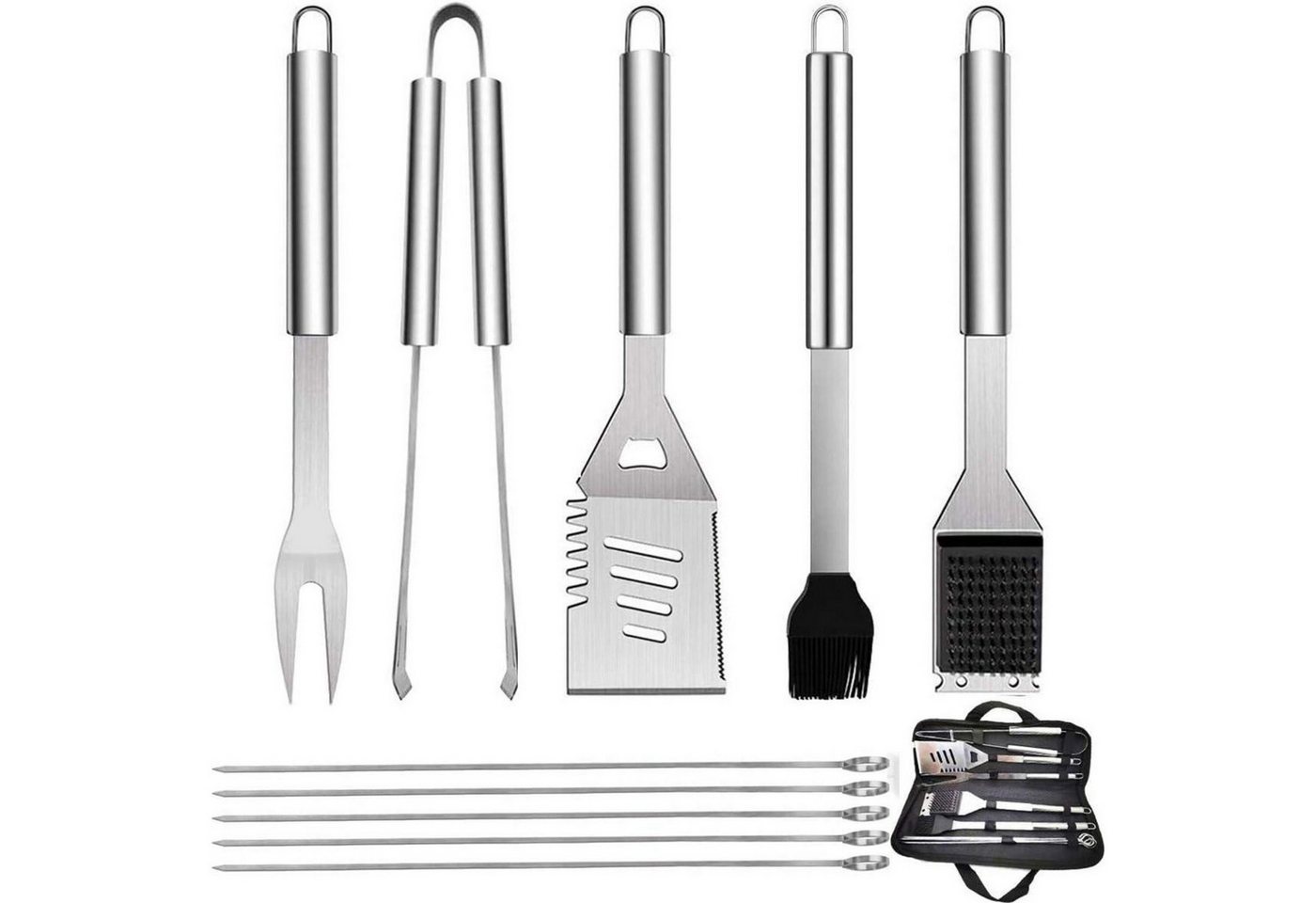 LuxusKollektion Grillbesteck-Set Grillbesteck Set 10 Stück Grillzubehör Männer Geschenk Grillwerkzeug Bild 4