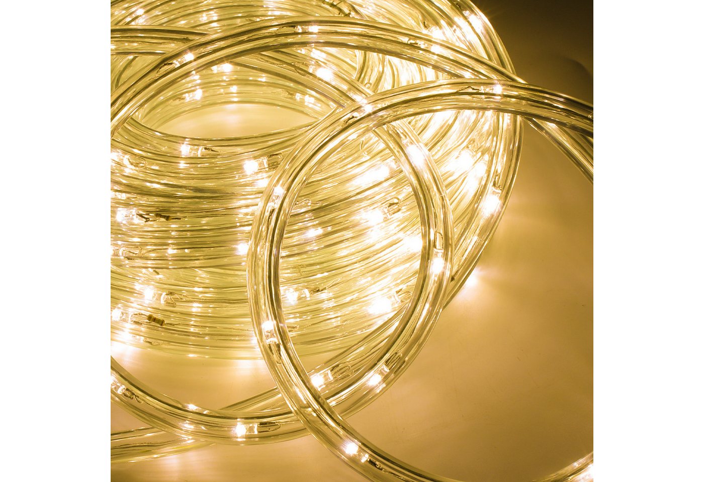 Clanmacy Lichterschlauch 10m-50m LED Lichterschlauch Bunt Lichterkette Lichtschlauch 8 Modi, Wasserdicht Bild 2