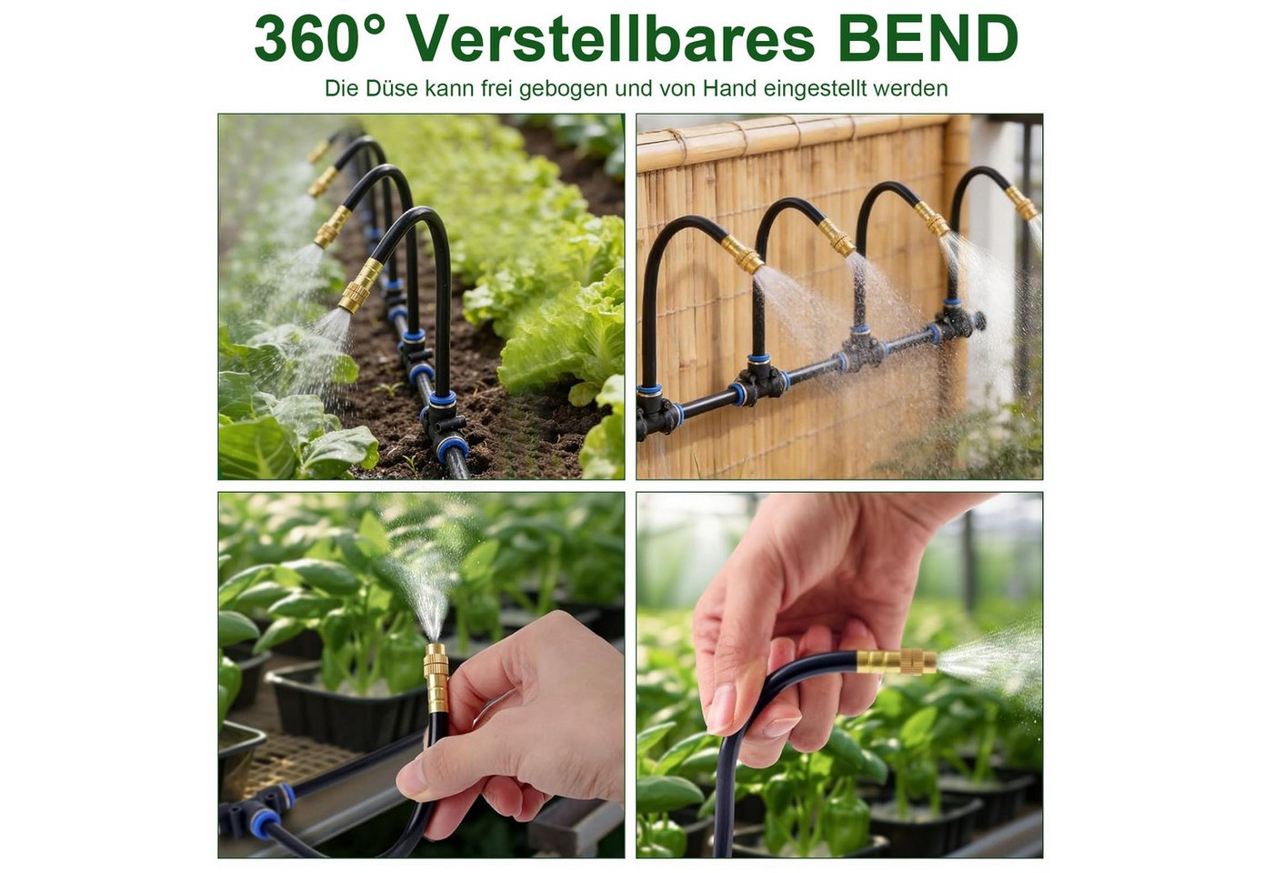 Youyijia Bewässerungssystem Automatische Gartenbewässerung 15 m Sprühdüsen Bewässerungssystem Bild 4