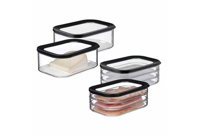 Mepal Vorratsdose Modula Aufschnittdosen 4er Set, Kunststoff, (4-tlg)
