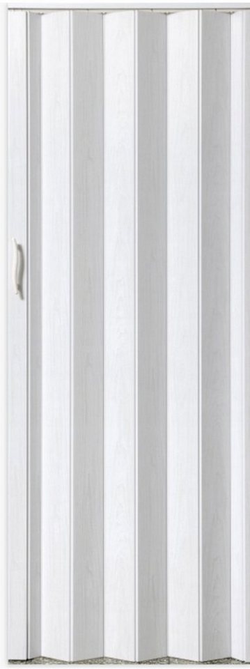 Vivaldi Falttür Höhe 203 cm für Türbreite bis 92 cm Schiebetür weiß gewischt acco 049 (1 Packung Karton, 1-St., 1 Set), teils montiert Bild 3