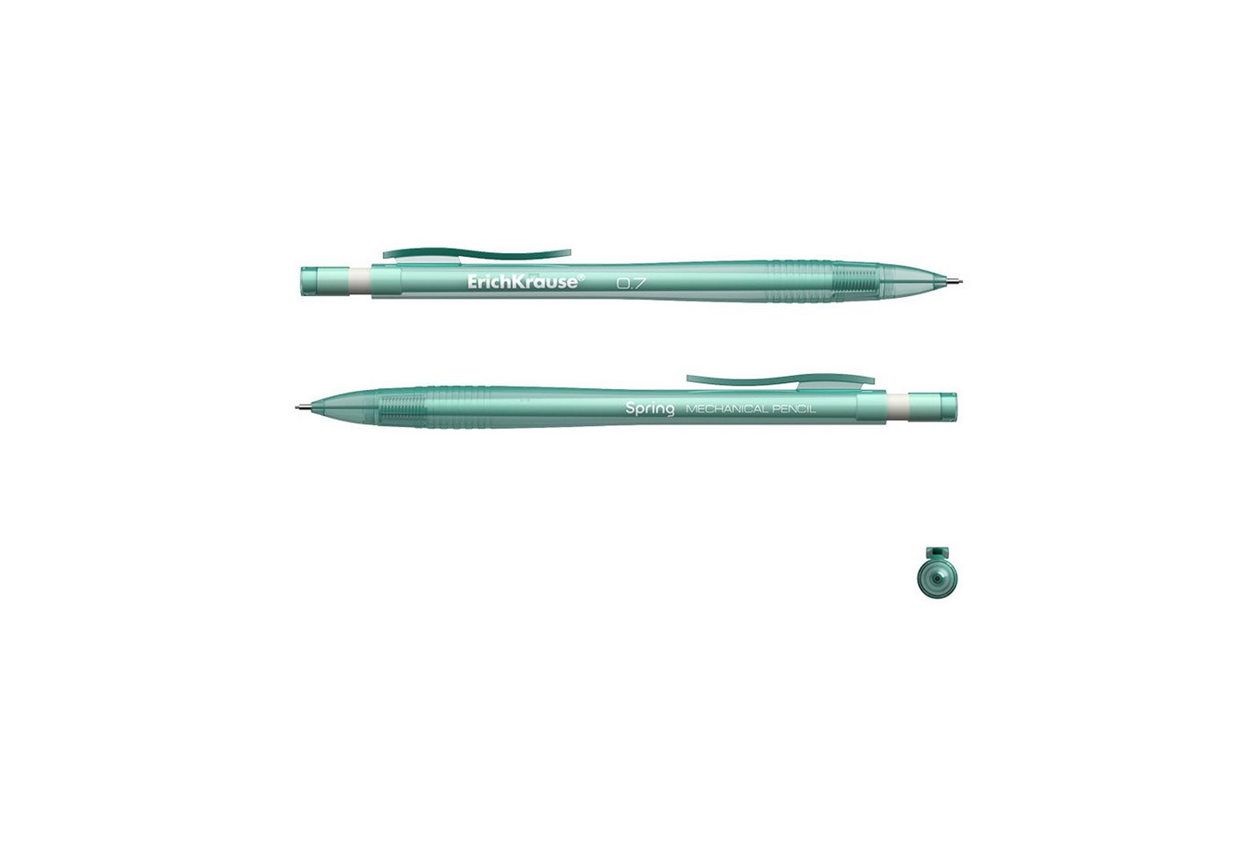 Erich Krause Druckbleistift, Druckbleistift HB 0,7 mm rund mit Radiergummi 1 Stück sortiert Bild 5