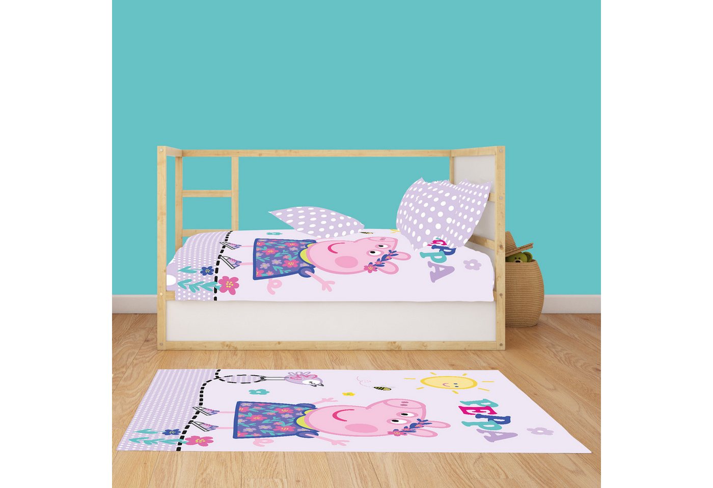 BERONAGE Kinderteppich Peppa Wutz Pig Happy Spiel-Teppich 100x133 cm, rechteckig, Höhe: 10 mm, rutschfest Bild 3