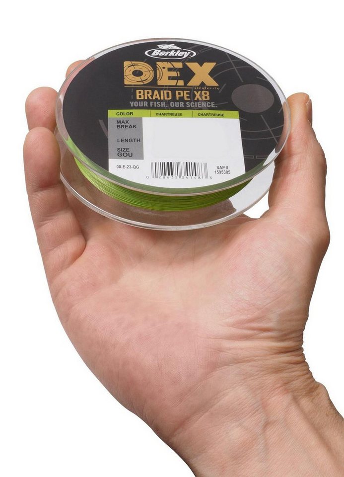 Berkley Angelschnur DEX x8 PE dünne geflochtene Schnur Rund Braid, 0,06 mm Fadendurchmesser Bild 2