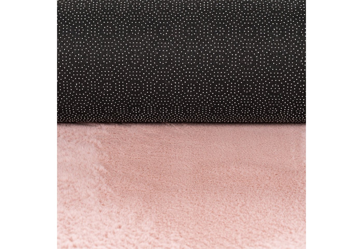 TeppichHome24 Teppich Teppich rosa weich pflegeleicht saugrobotergeeignet für Wohnbereiche, rund Bild 2