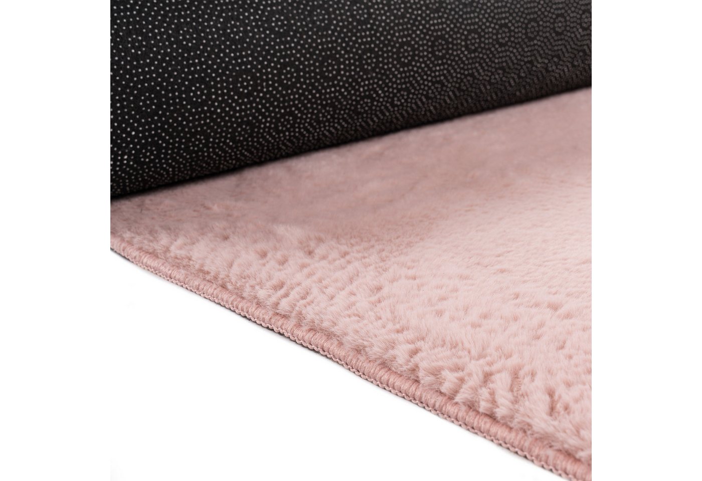 TeppichHome24 Teppich Teppich rosa weich pflegeleicht saugrobotergeeignet für Wohnbereiche, rund Bild 4