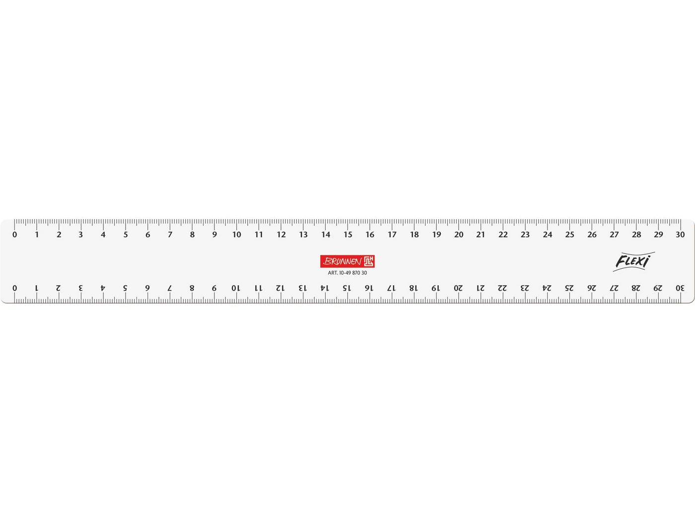 Baier Kindersitz Lineal Flexi-Lineal aus Kunststoff 30 cm glasklar, flexibel und unzerbrechlich