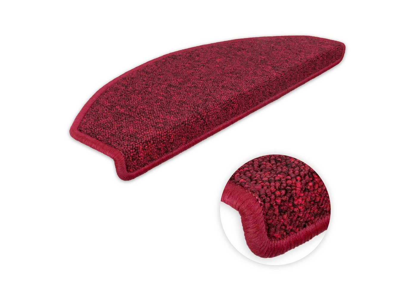 Metzker® Stufenmatte Stufenmatten Imago Halbrund in versch. Sparset's, halbrund, Höhe: 5 mm, 16 Stück im Set - Bordeaux Bild 2