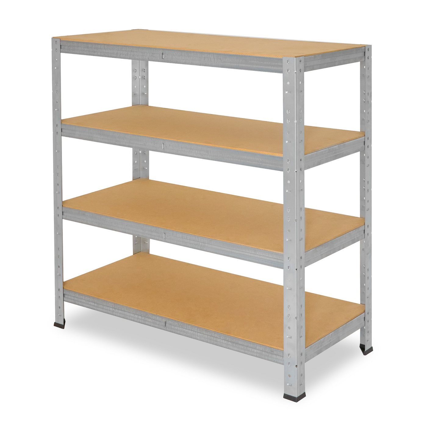 shelfplaza Schwerlastregal HOME, 115x120x50cm verzinkt, 4 Böden, Kellerregal, Garagenregal, Steckregal Bild 2