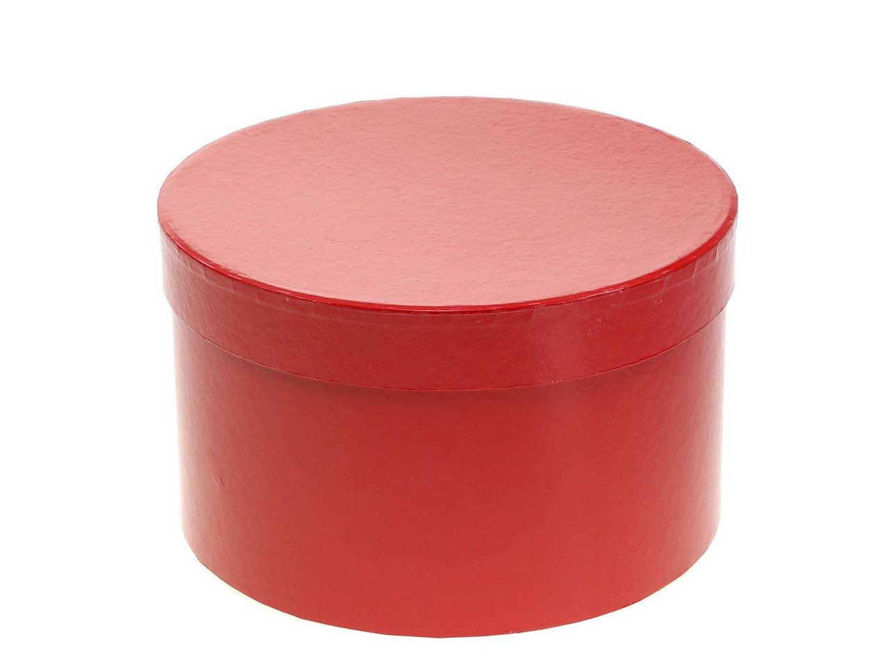 Flor & Decor Import GmbH Packpapier Blumenbox Rot Glänzend Ø18/20cm, 2er Set - Romantische