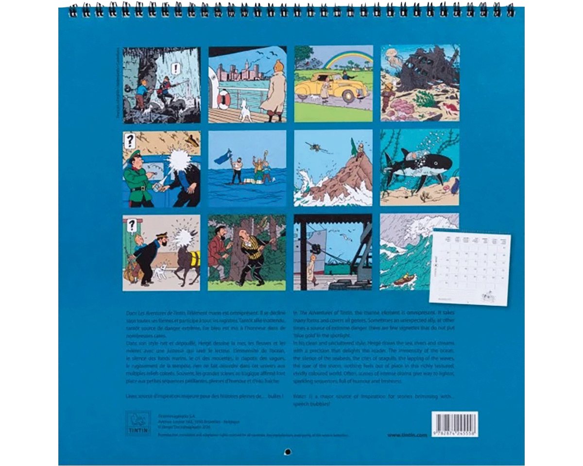 Wandkalender Tim und Struppi Kalender 2027. Bild 4