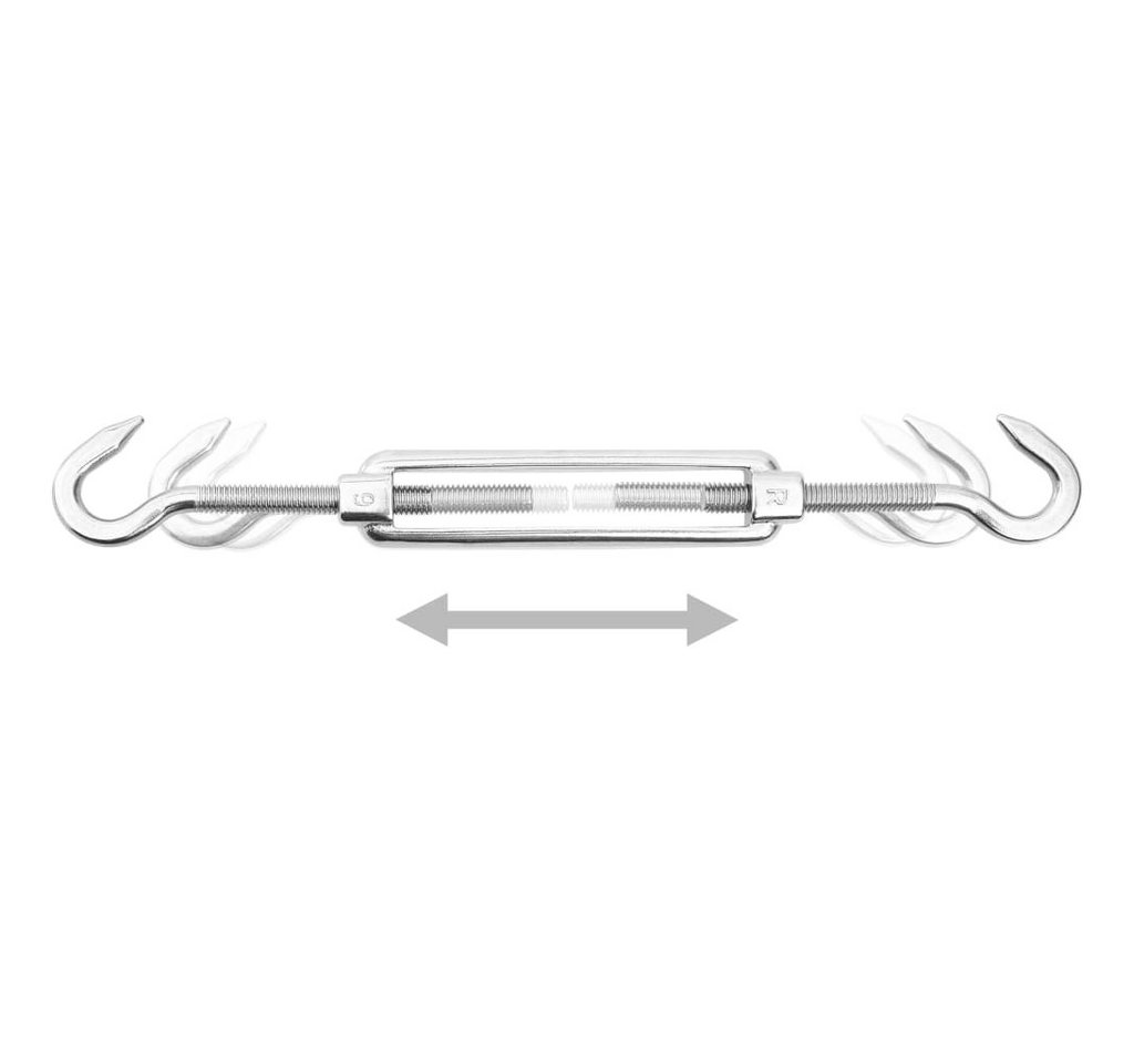 furnicato Sonnensegel Montagesatz Edelstahl Silber 65x40 mm Ösen, (1-tlg) Bild 2
