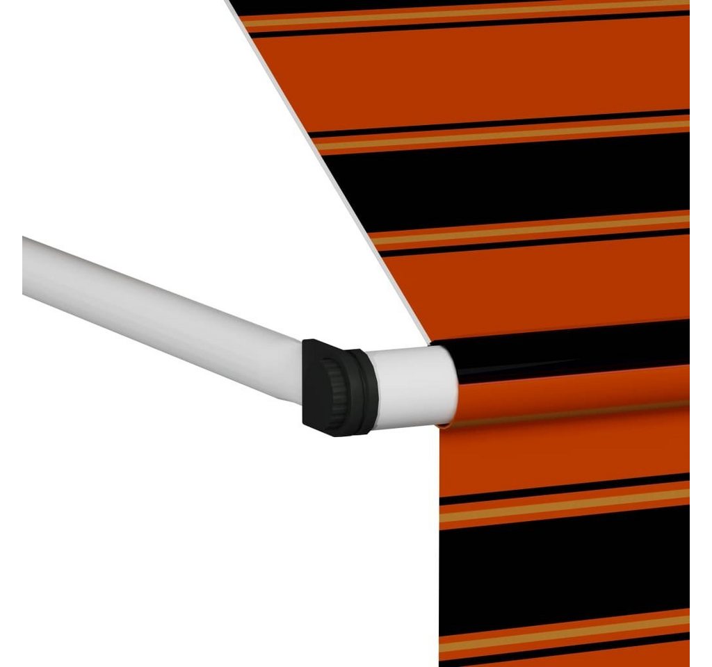 furnicato Markise Einziehbare Handbetrieben 300 cm Orange und Braun (1-St)
