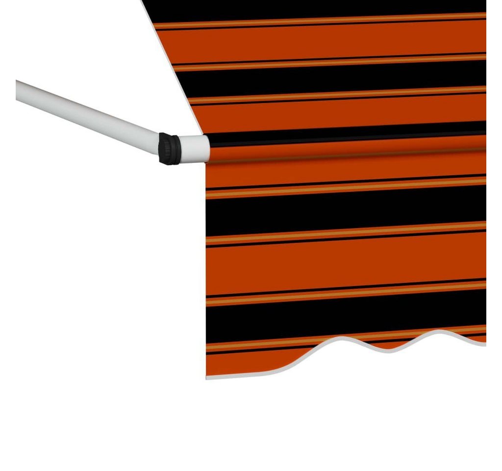 furnicato Markise Einziehbare Handbetrieben 300 cm Orange und Braun (1-St) Bild 3