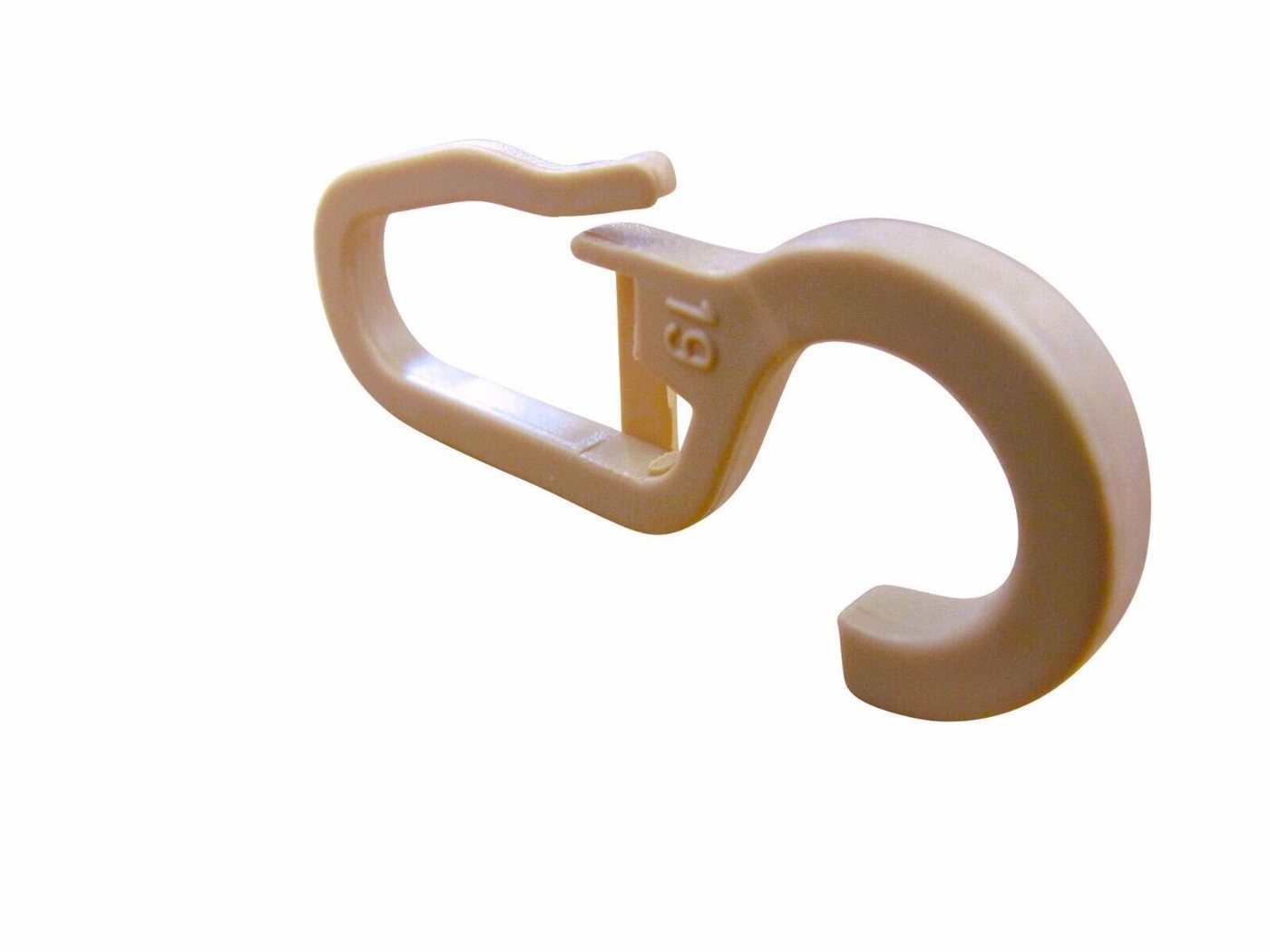 rewagi Gardinenhaken rewagi Überklipshaken, Faltenlegehaken beige Ø 10mm, Gardinenschienen, Gardinenleiste, Gardinen, Vorhänge, Gardinenstangen, Innenlaufsysteme, (50-St), Überklipshaken für Gardinenstange