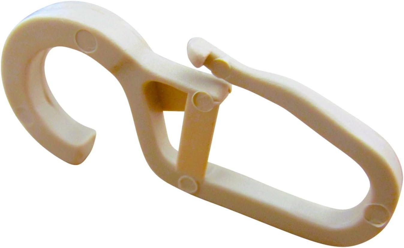 rewagi Gardinenhaken rewagi Überklipshaken, Faltenlegehaken beige Ø 10mm, Gardinenschienen, Gardinenleiste, Gardinen, Vorhänge, Gardinenstangen, Innenlaufsysteme, (50-St), Überklipshaken für Gardinenstange Bild 2