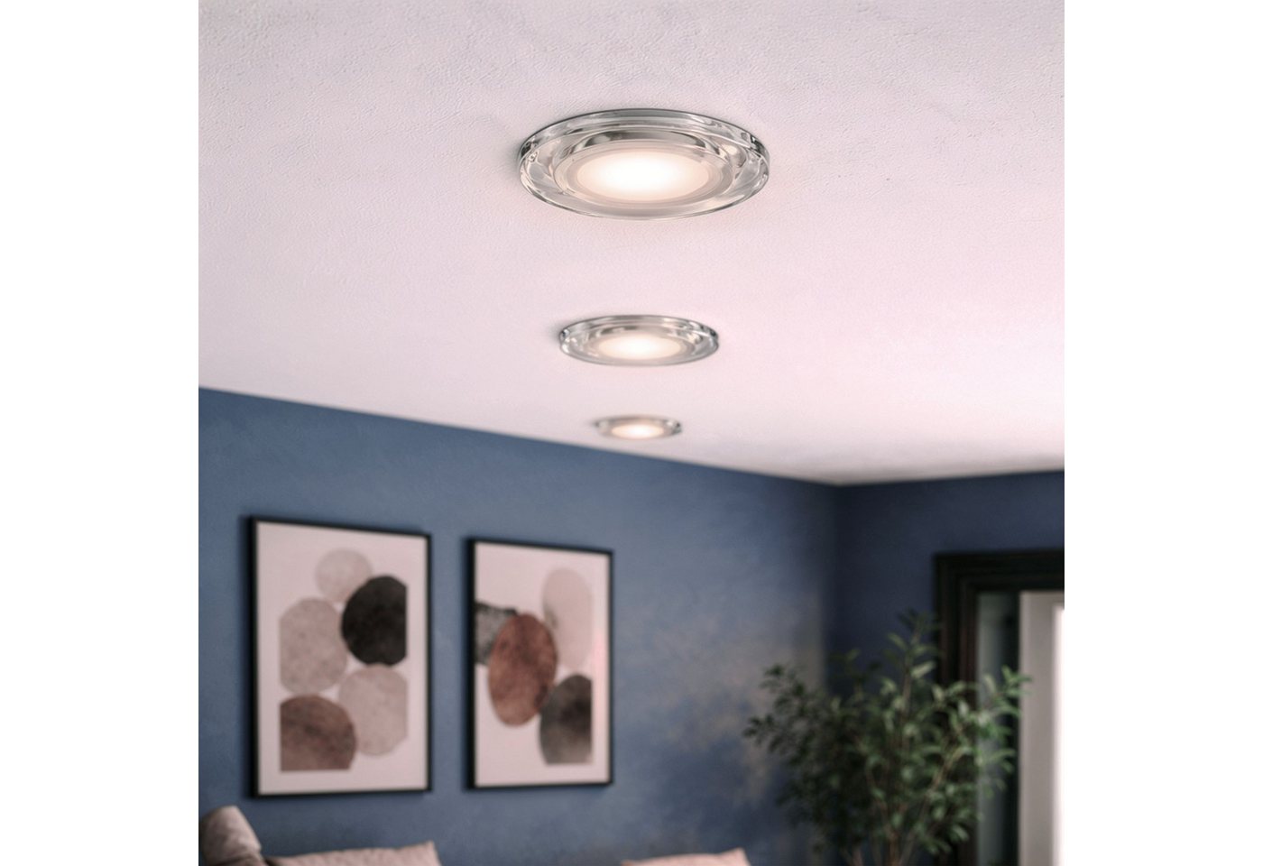 SSC-LUXon LED Einbaustrahler MIRELLA Glas LED Einbauspot schwenkbar mit LED Lampe neutralweiß, Neutralweiß Bild 5