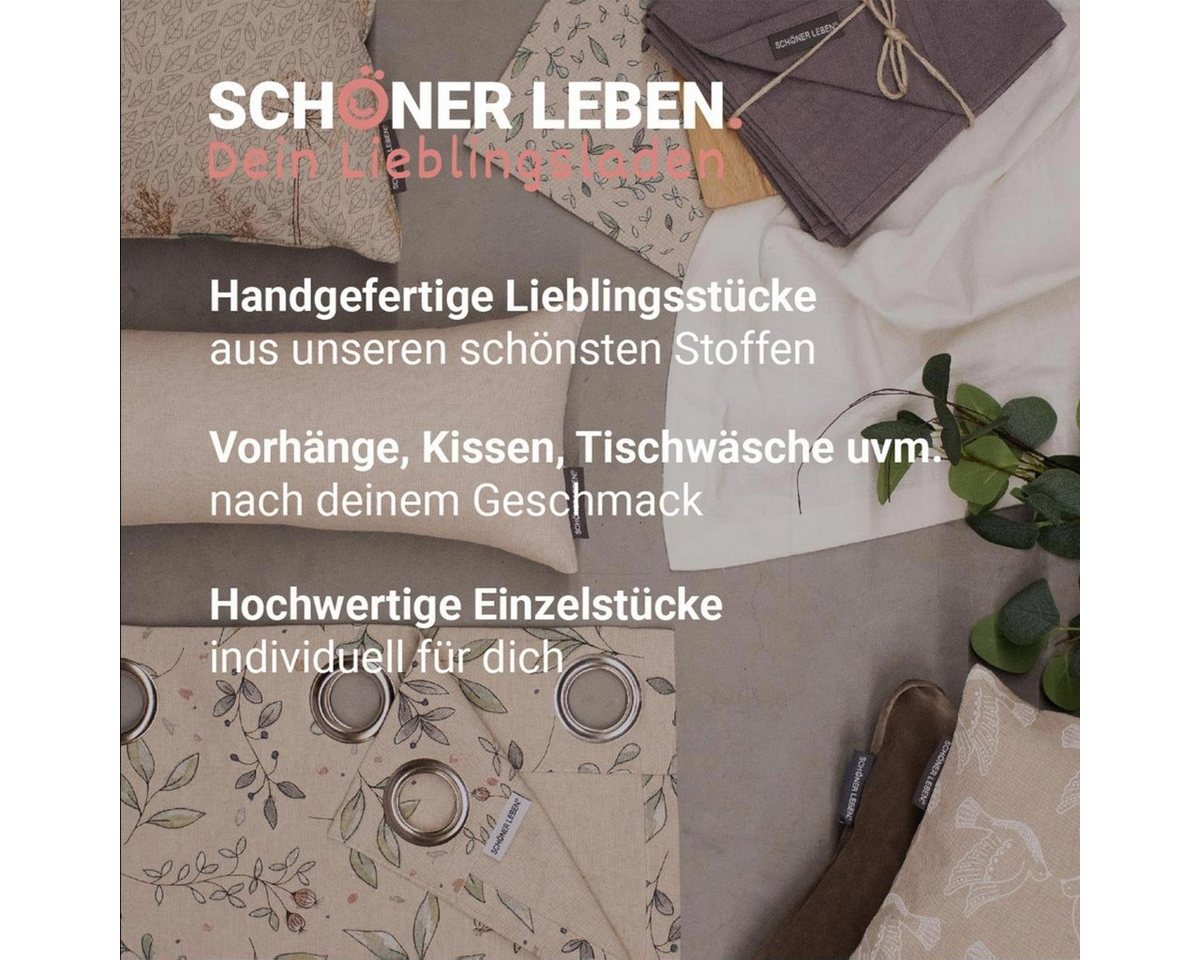 SCHÖNER LEBEN. Tischläufer aus Canvas uni terrakotta 40x160cm von, handmade Bild 3