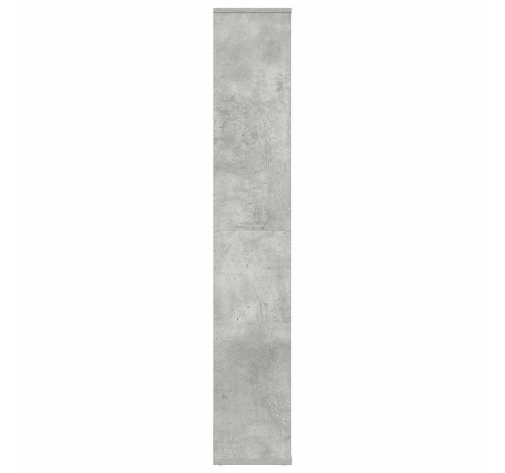 furnicato Raumteiler mit 13 Fächern 100 x 24 x 140 cm Betongrau, 1-tlg., Stabiles Bücherregal mit viel Stauraum für DVDs und Dekorationen Bild 3