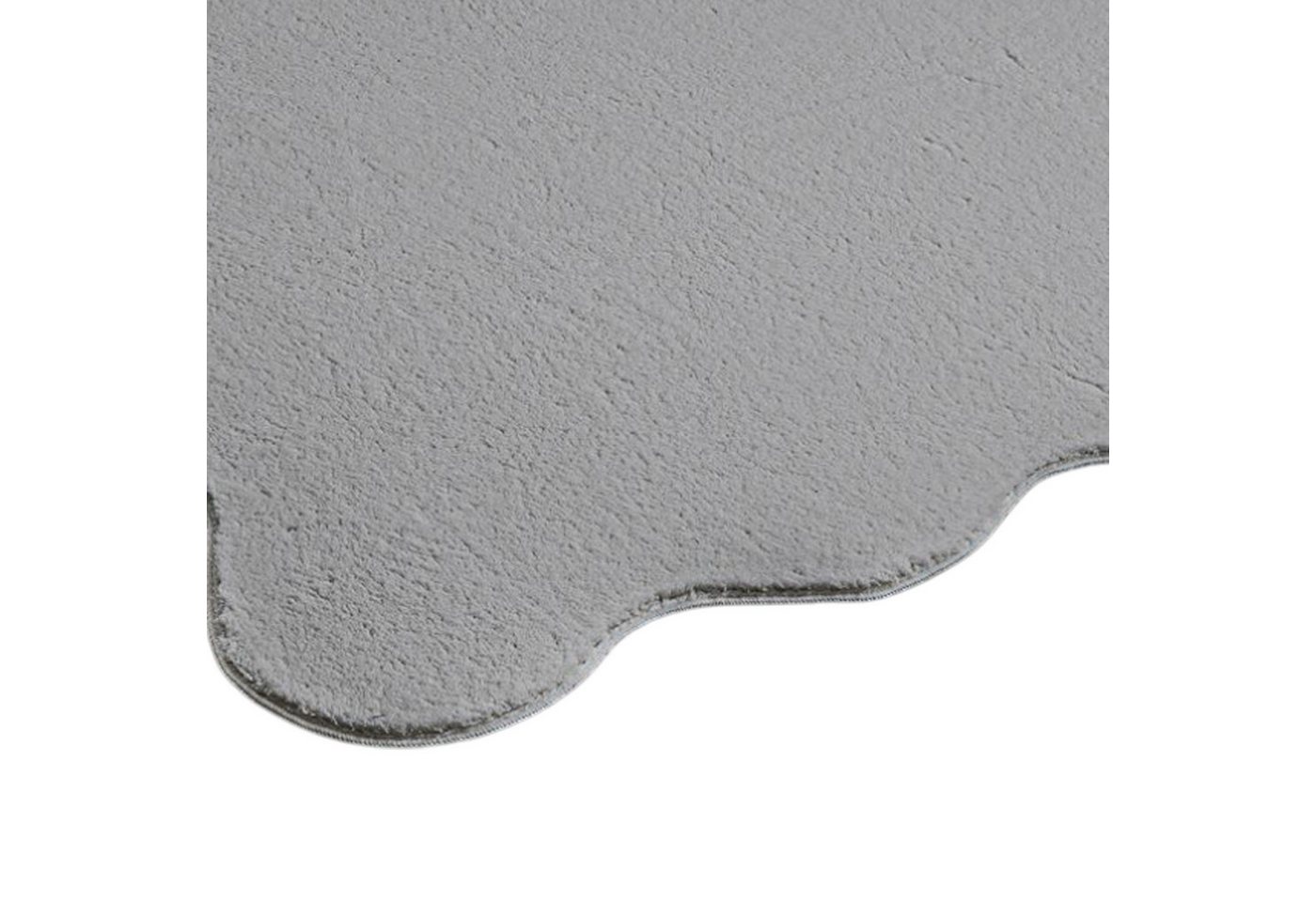 TeppichHome24 Teppich Grau Teppich pflegeleicht moderne Wellenform, rechteckig, Höhe: 19 mm Bild 5