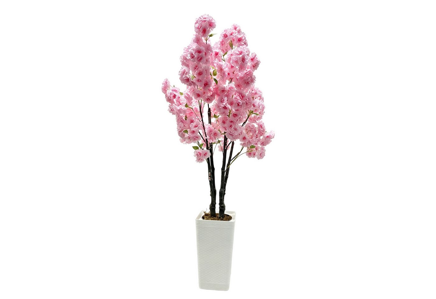 Künstliche Zimmerpflanze 150CM Künstlicher Kirschbaum,PEKunstpflanzeDeko,Rosa Blütennaturgetreu, GarveeMore, Höhe 150 cm, Langlebiges pflegeleicht, für Wohnzimmer, Schlafzimmer, Büro, Hochzeit