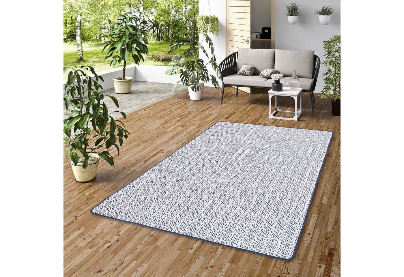 Snapstyle Outdoorteppich In- und Outdoor Teppich Beidseitig Cape Cod, Rechteckig, Höhe: 7 mm Bild 2