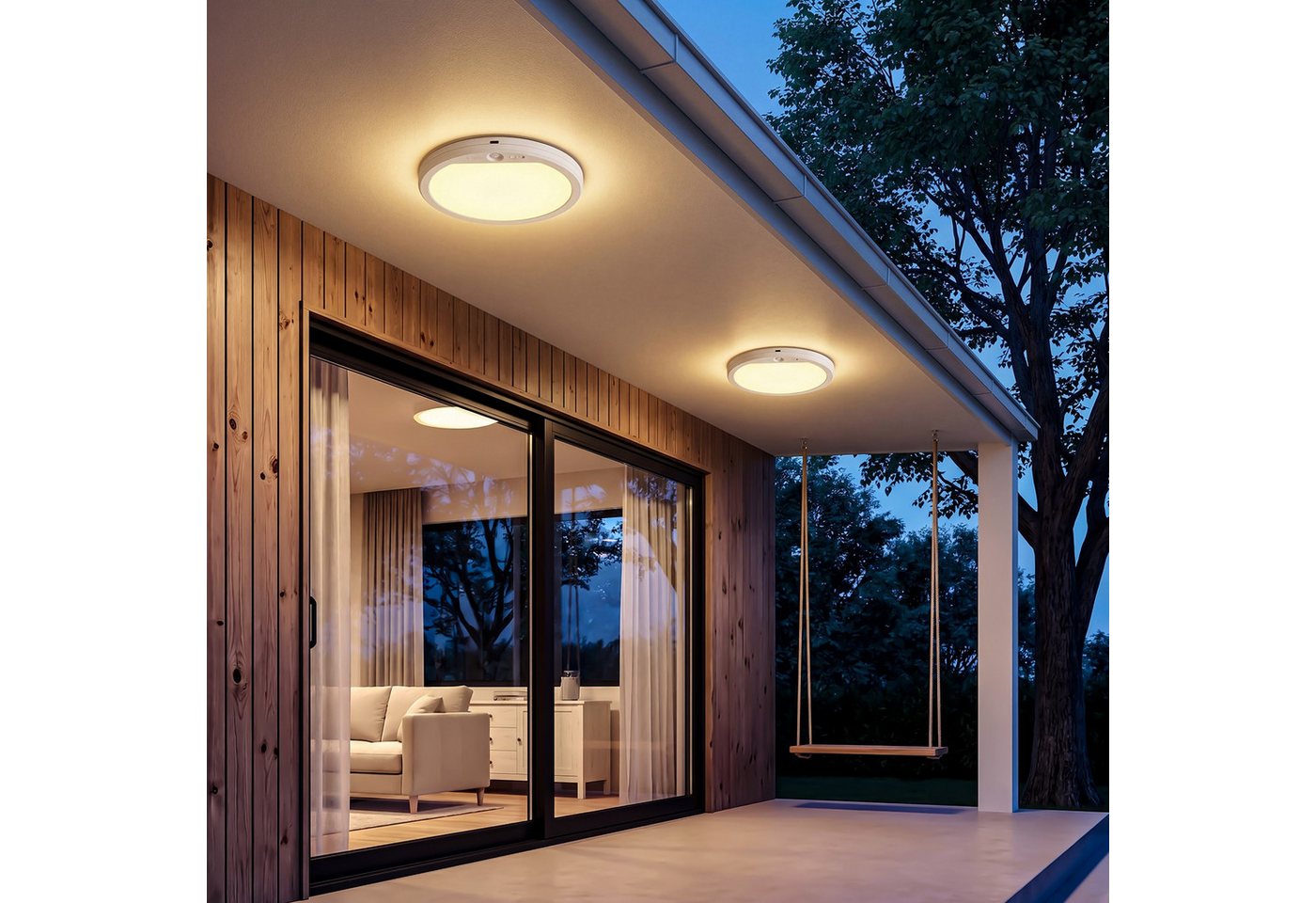 WILGOON Deckenleuchte LED Deckenleuchte mit Bewegungsmelder Magnetische runde Deckenlampe, 3 Modi + 3 Farbtemperaturen, LED fest integriert, Kaltweiß, Warmweiß, Neutralweiß, Rund LED Deckenleuchte Dimmbar Akku für Balkon Flur Garage Treppe Gang