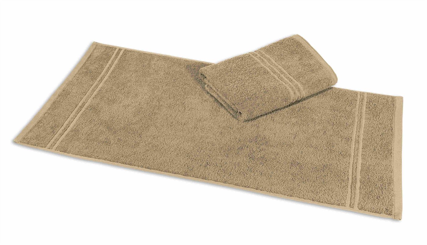 aurora Objektwäsche Badetücher Gästetuch Rio 30x50cm - 450 g/m² beige, 100%BW