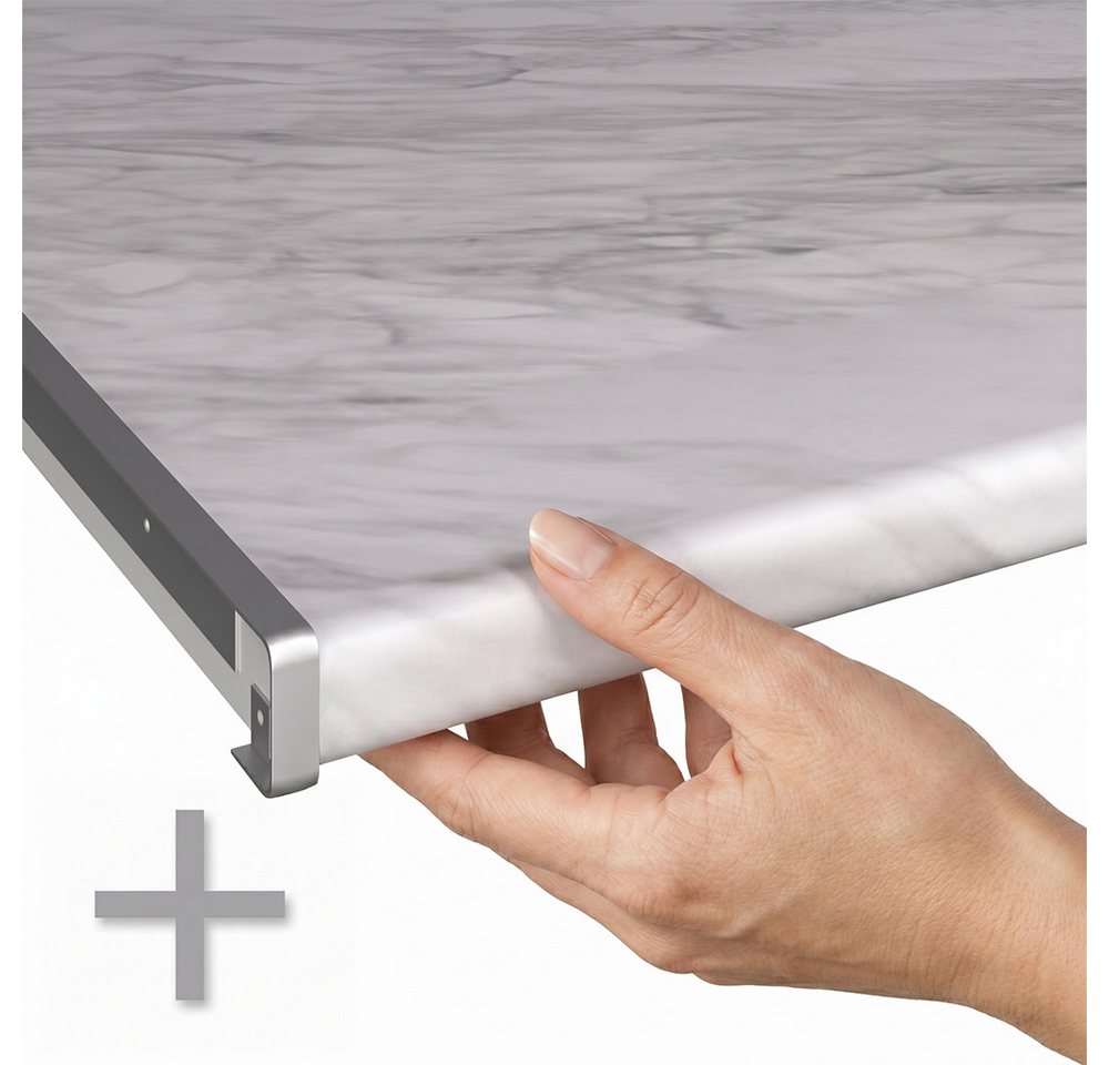 Vicco Apothekerschrank Fame-Line, Weiß Hochglanz/Weiß, 20 cm, AP Marmor (1-St) Bild 2