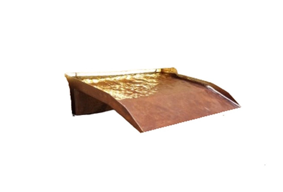 Jürgen Bocker - Gartenambiente Wasserfall Wasserfall 30 cm langer Auslauf Cortenstahl incl. LED Sets, 30,00 cm Breite Bild 2