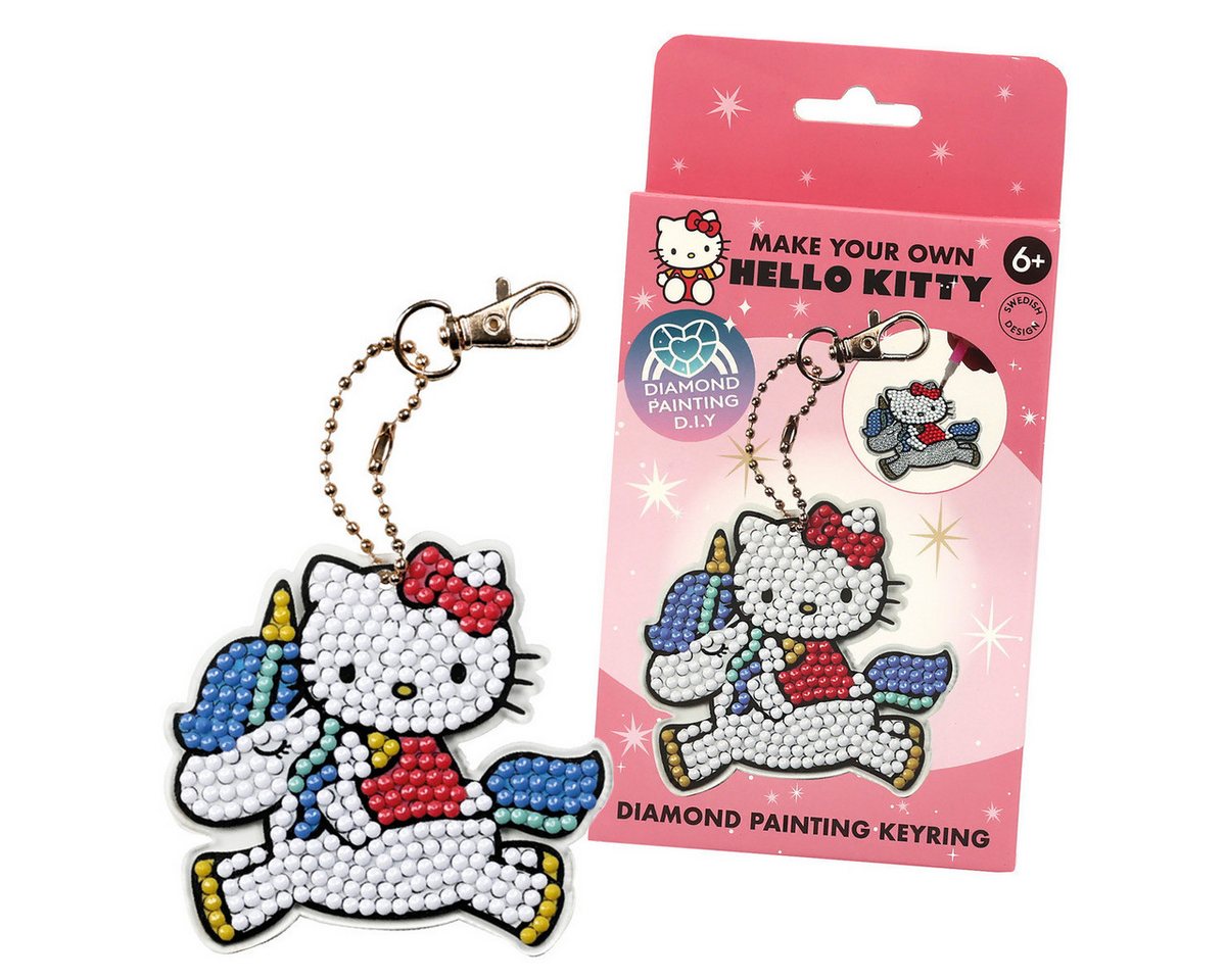 Hello Kitty Malen nach Zahlen DIY Diamond Painting Bastelset Unisex Kinder (1857-St), Diamantenbild, Diamantmalerei, Diamond Painting, Malset, Kreativset Bild 4