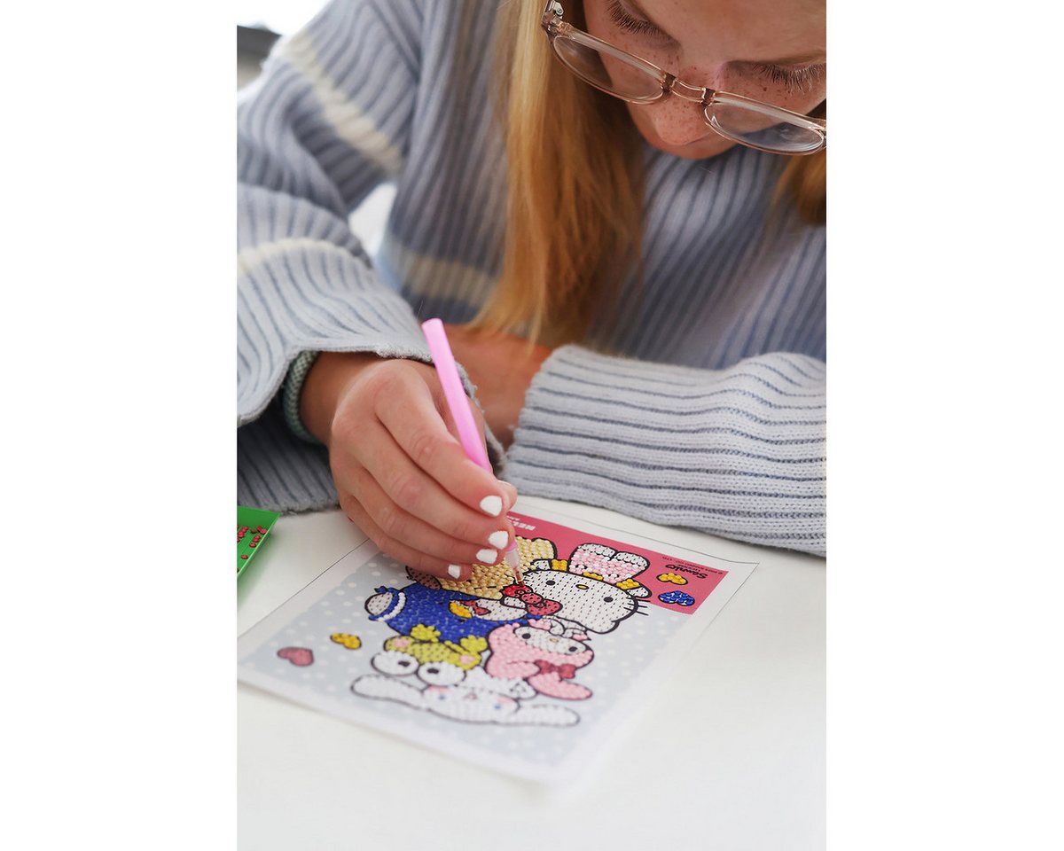 Hello Kitty Malen nach Zahlen DIY Diamond Painting Bastelset Unisex Kinder (1857-St), Diamantenbild, Diamantmalerei, Diamond Painting, Malset, Kreativset Bild 5