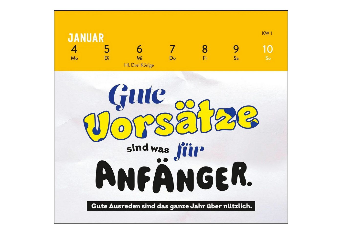 groh Verlag Schreibtischkalender Mini-Wochenkalender 2027: Bevor du fragst: Nö! Bild 3
