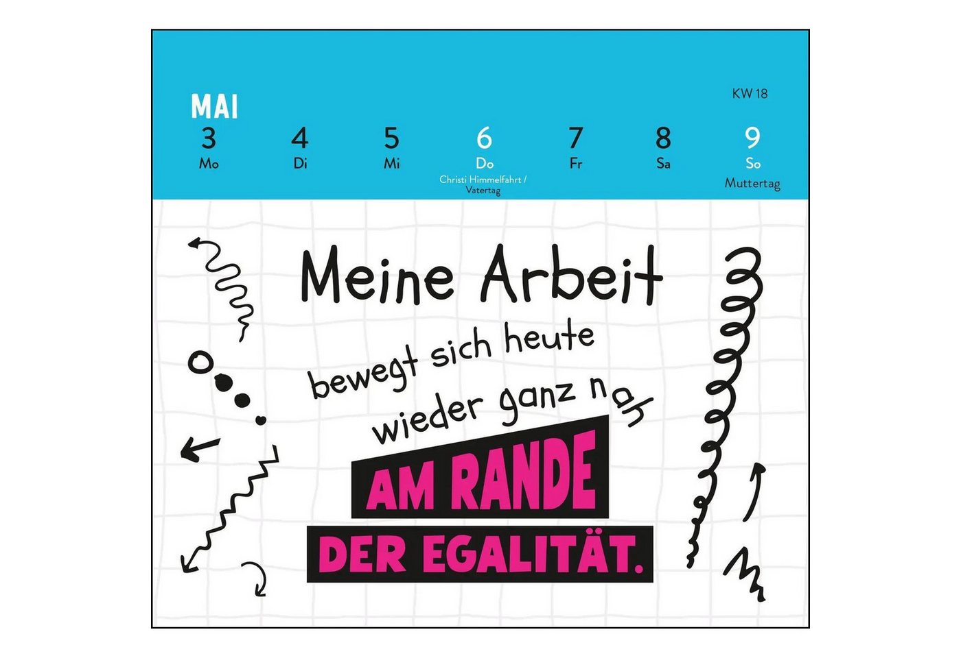 groh Verlag Schreibtischkalender Mini-Wochenkalender 2027: Bevor du fragst: Nö! Bild 4