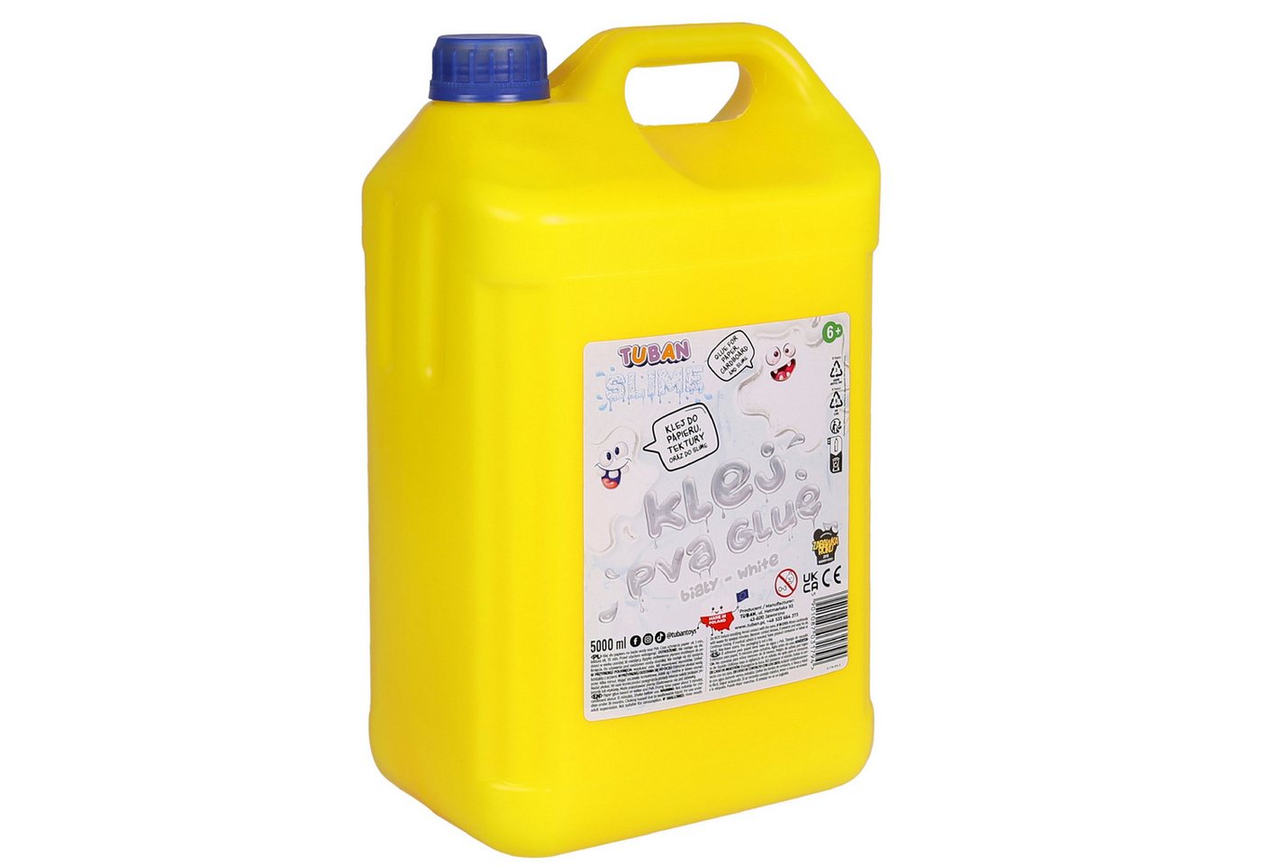Sarcia.eu Bastelkleber Tuban Weißer Slime Kleber 5L – PVA Bastelkleber, hohe Deckkraft Bild 2