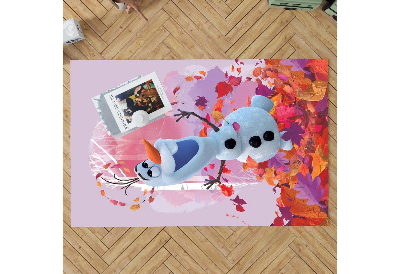 BERONAGE Kinderteppich Frozen Die Eiskönigin Olaf Summer Spiel-Teppich 100x133 cm, rechteckig, Höhe: 10 mm, rutschfest Bild 4