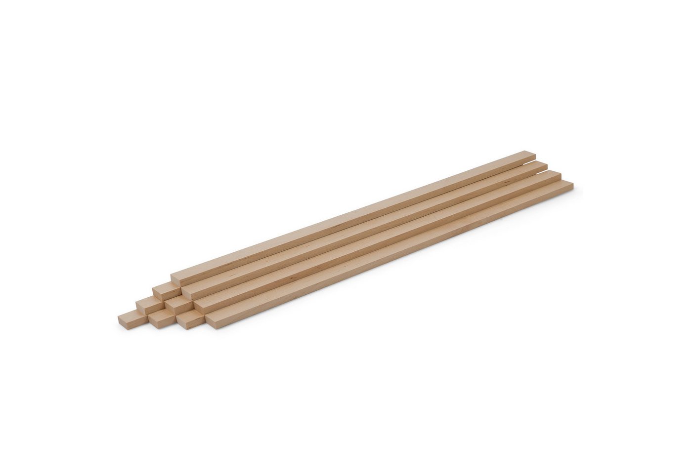 Woodsellers Kantholz 10er-Set Holzleisten - Birke gehobelt - 8 x 20 x 50 0mm, (10 Packung 10-tlg), Woodsellers - 10er-Set Holzleiste - Birke gehobelt - 8x20x500 mm Bild 2