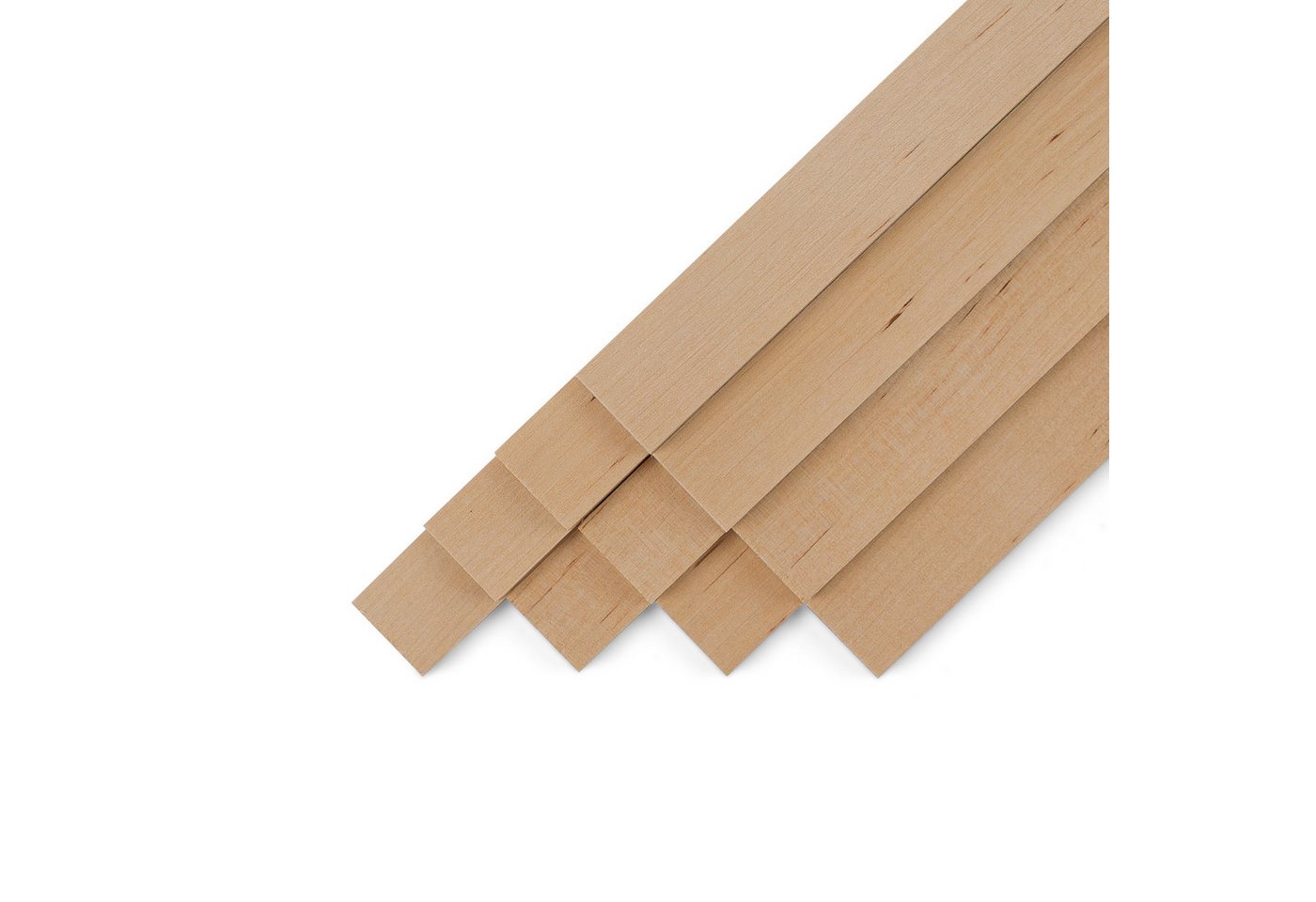 Woodsellers Kantholz 10er-Set Holzleisten - Birke gehobelt - 8 x 20 x 50 0mm, (10 Packung 10-tlg), Woodsellers - 10er-Set Holzleiste - Birke gehobelt - 8x20x500 mm Bild 5