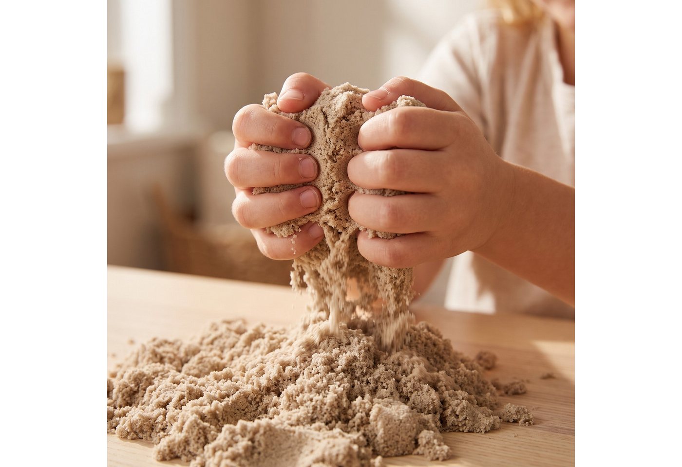 frankenart Knetsand 2,5 kg Eimer – kinetischer Spielsand, formbar wie Knete, ab 3 Jahren (1-tlg), Im wiederverschließbaren Eimer – trocknet nicht aus Bild 4