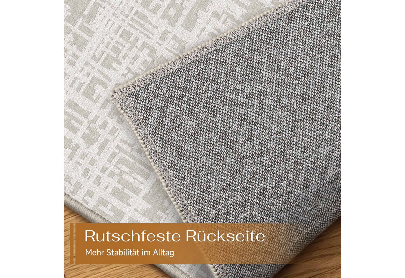 PURECOZY Teppich moderner Kurzflor Teppich, weich & kuschelig für diverse Innenräume, Rechteckig, Höhe: 5 mm, waschbar, rutschfest, 120x180, 160x230, 200x300, 300x400 cm Bild 4