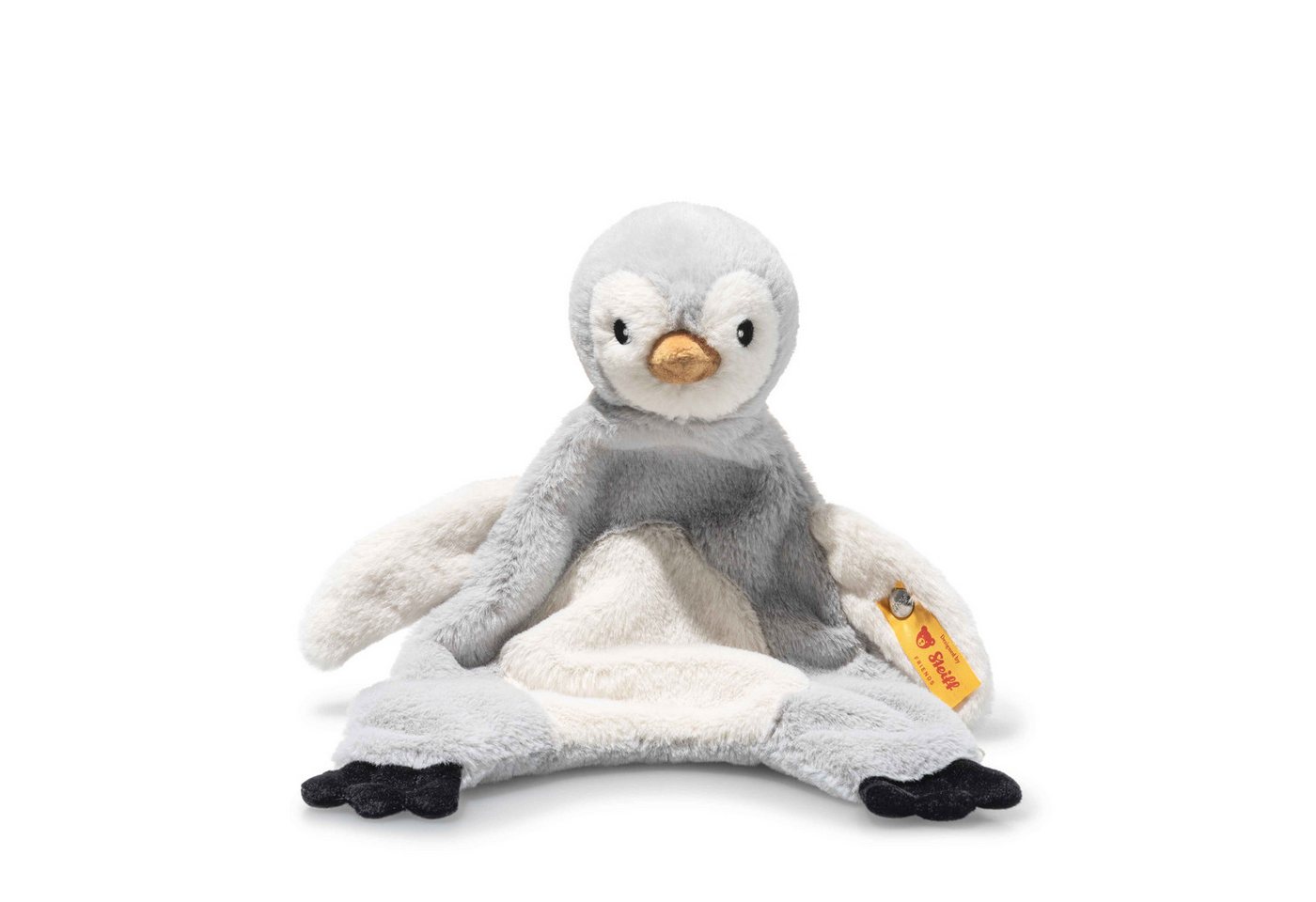Steiff Schmusetuch Lio Pinguin Schmusetuch, grau/weiß, (1-tlg), mit »Knopf im Ohr« Bild 4