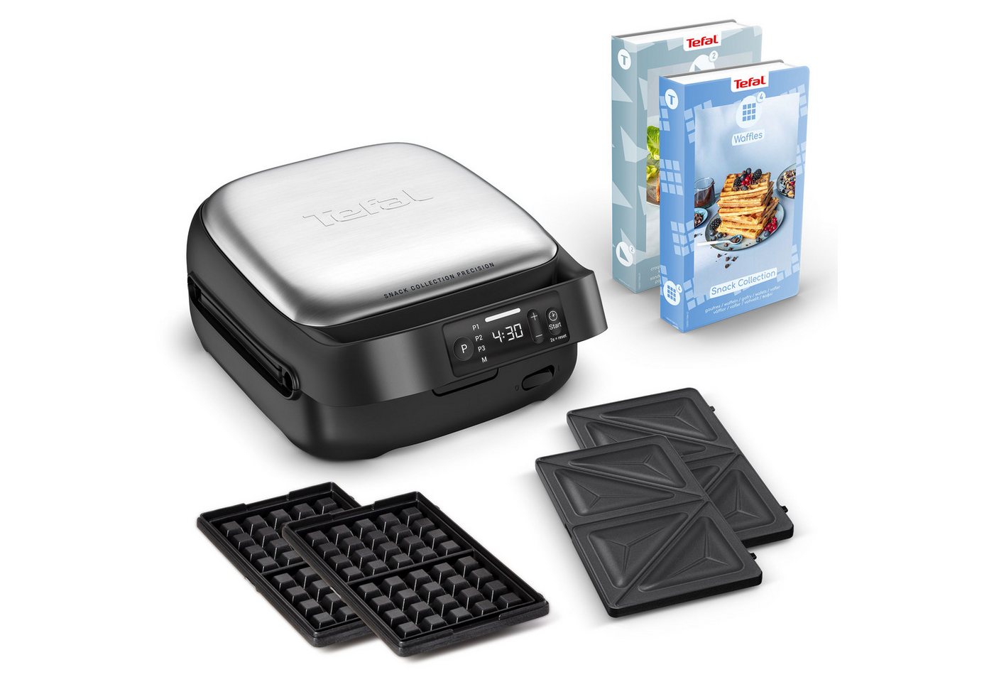 Tefal 2-in-1-Sandwichmaker Snack Collection Precision, Sandwiches & Waffeln, 3 Programme, digitaler Bildschirm, Timer Bild 2