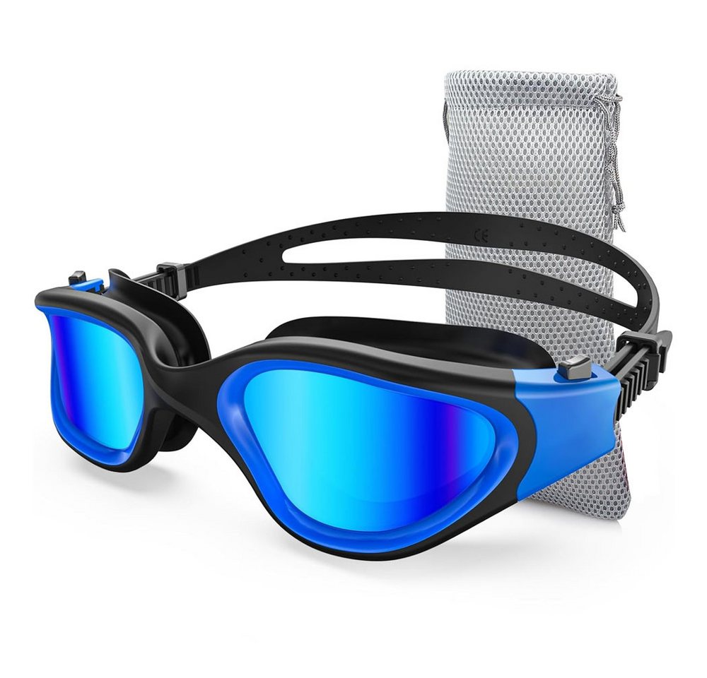 AFKSMILE Schwimmbrille Polarisierte Schwimmbrille für Unisex und Erwachsene und Damen, 100% UV-Schutzbrille, Upgrade Anti-Beschlag-Technologie Bild 3