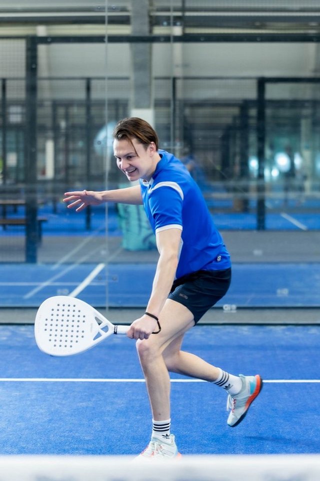 VirtuFit Padelschläger VirtuFit Hybrid Padel-Schläger Weiß Grau 365 g Bild 5