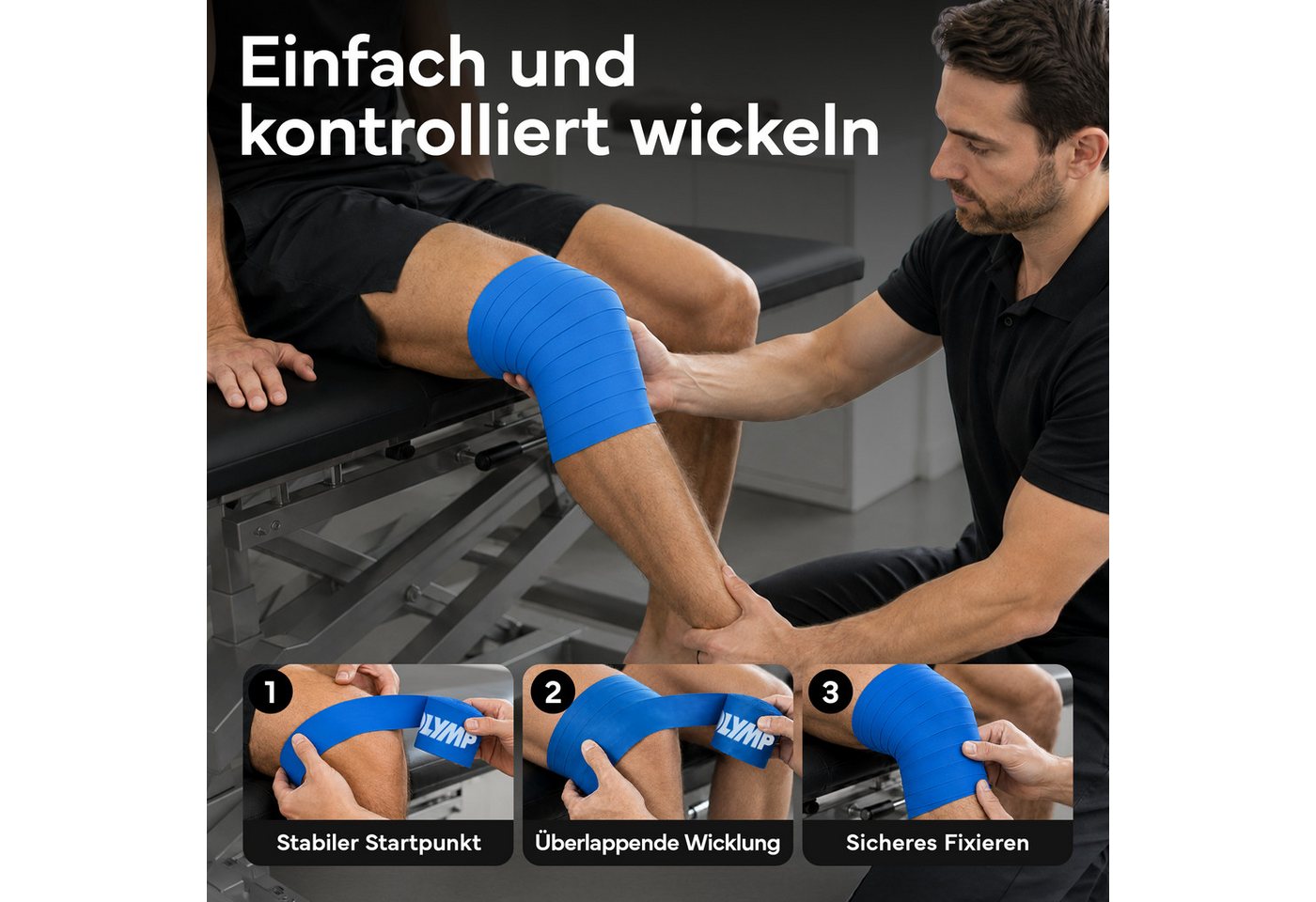 NEOLYMP Flossband für mehr Beweglichkeit, Mobilität & Regeneration - reißfestes TPE, Flossing Band gezielte Kompression für Gelenke & Physiotherapie Bild 3