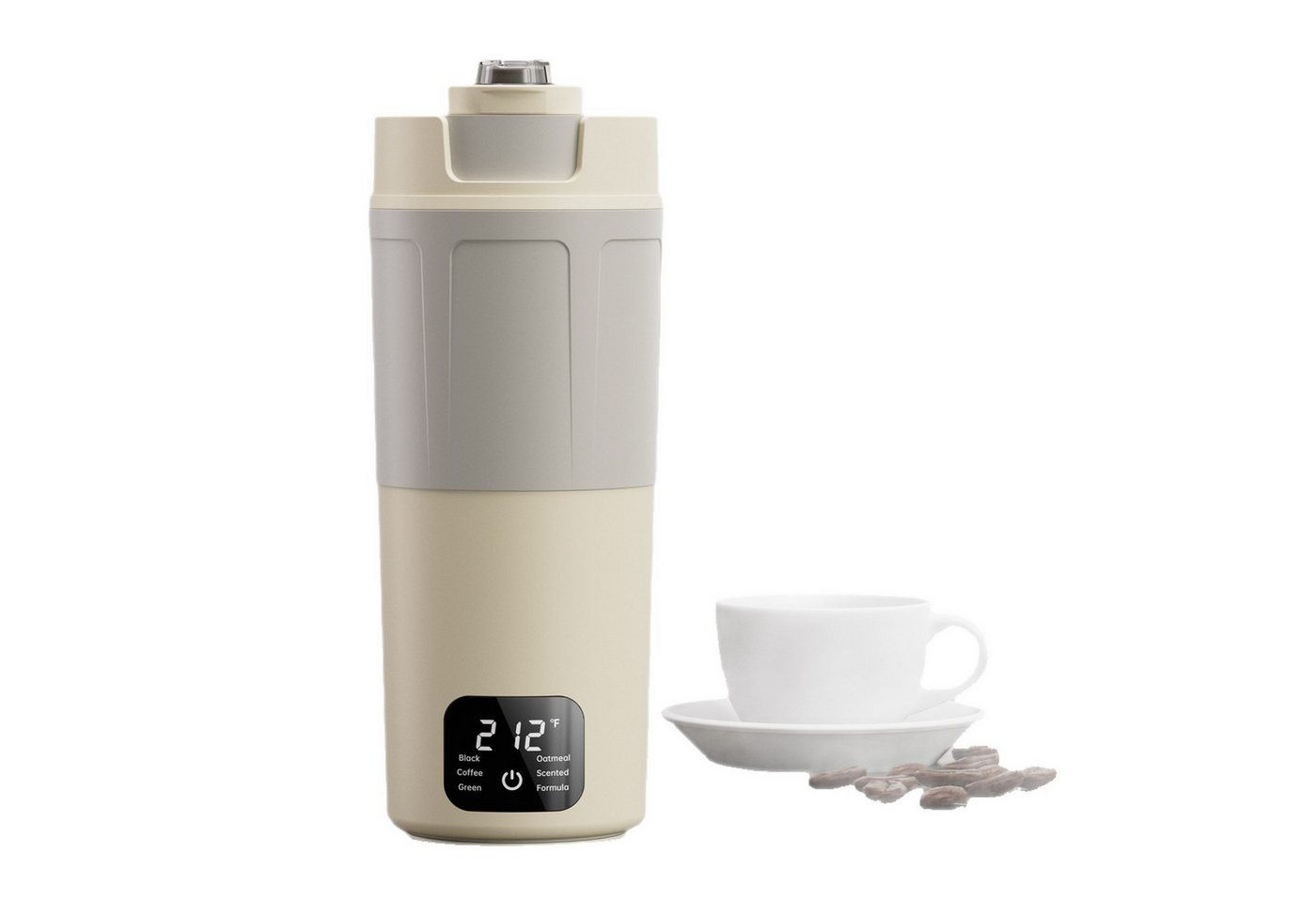Tekoo Wasserkocher Tragbarer Reise-Wasserkocher 316 Edelstahl 550ml, 360 W, Tragbar für Reisen, Warmhaltefunktion über Powerbank Bild 5
